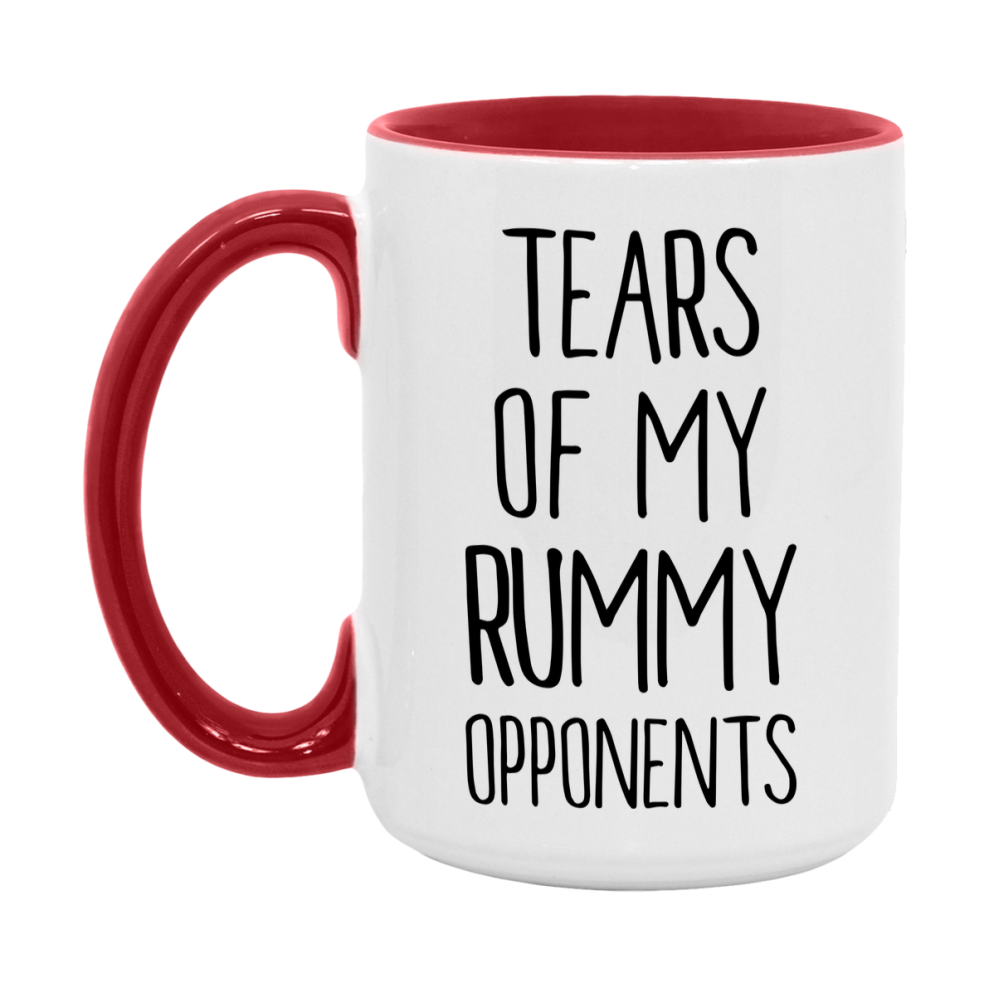 Funny Rummy Mug – “Tears Of My Rummy Opponents” – 11Oz Or 15Oz Coffee Cup