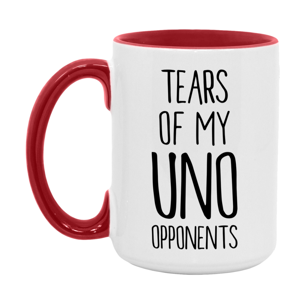 Funny Uno Mug – “Tears Of My Uno Opponents” – 11Oz Or 15Oz Coffee Cup