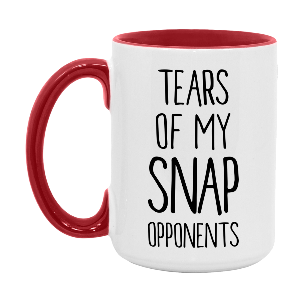 Funny Snap Mug – “Tears Of My Snap Opponents” – 11Oz Or 15Oz Coffee Cup