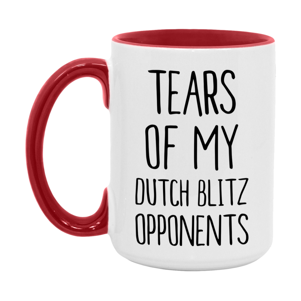Funny Dutch Blitz Mug – “Tears Of My Dutch Blitz Opponents” – 11Oz Or 15Oz Coffee Cup