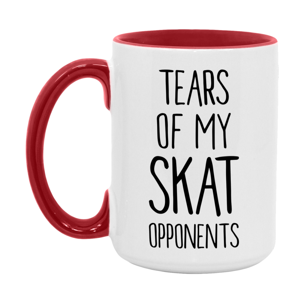 Funny Skat Mug – “Tears Of My Skat Opponents” – 11Oz Or 15Oz Coffee Cup