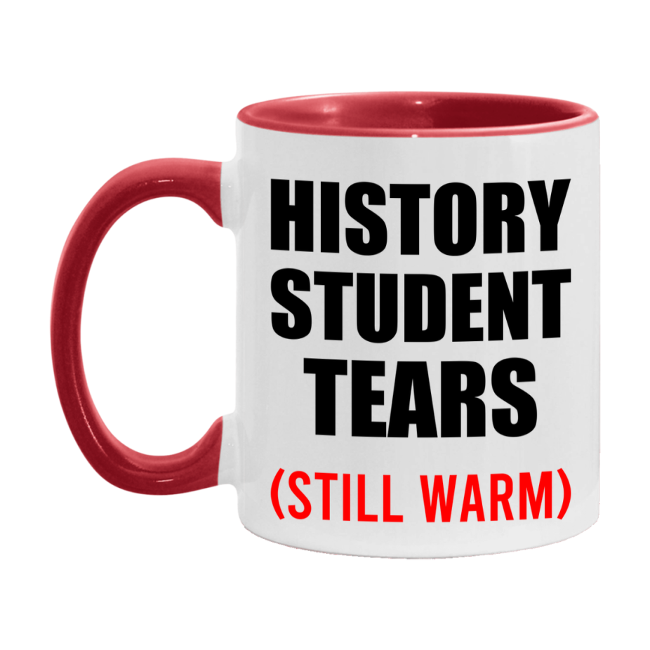 History Student Tears Mug, Funny Gift For History Teacher, 11Oz Or 15Oz White Ceramic Mug