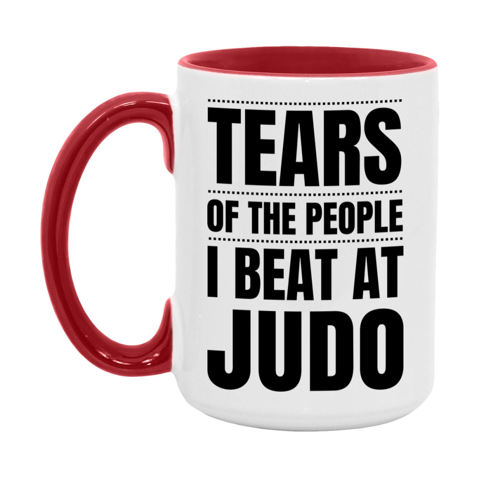 Funny Judo Mug - "Tears Of The People I Beat At Judo" - 11Oz Or 15Oz Ceramic Coffee Cup
