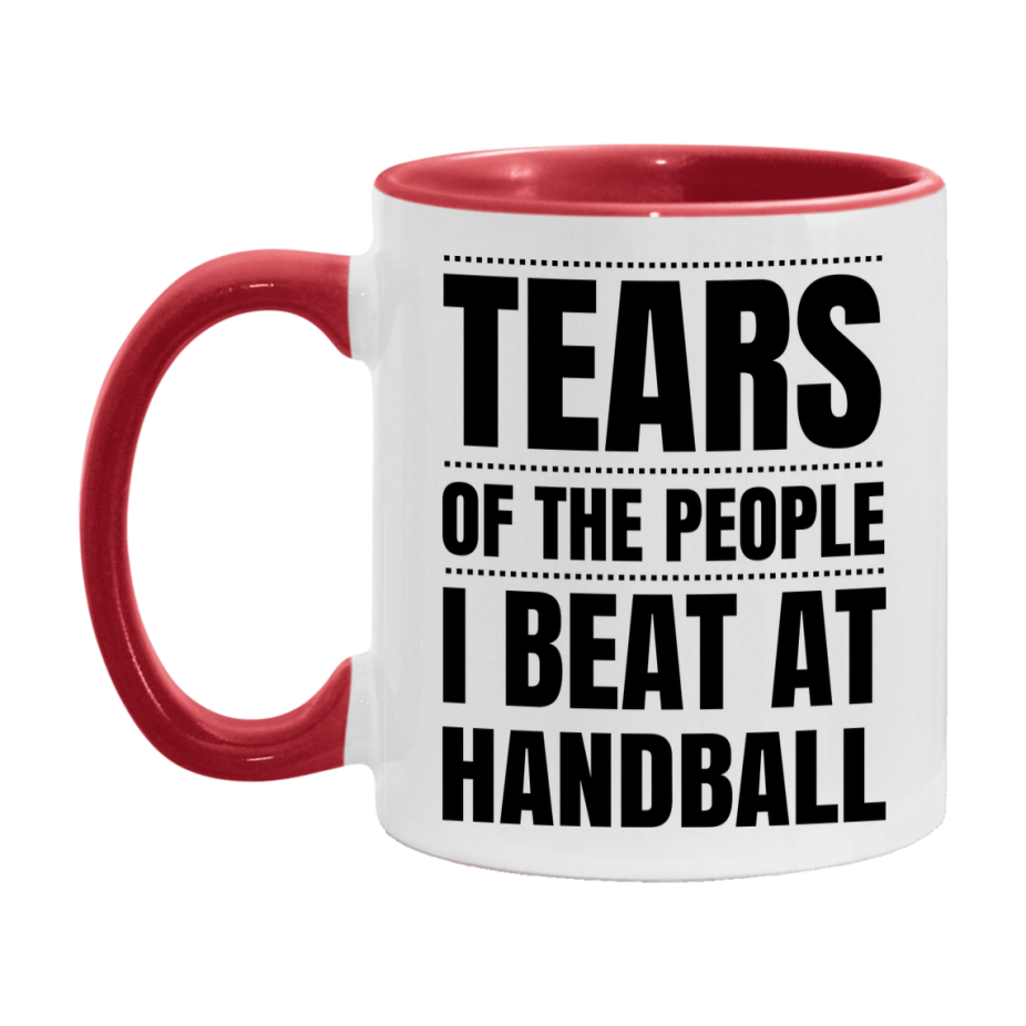 Funny Handball Mug - "Tears Of The People I Beat At Handball" - 11Oz Or 15Oz Ceramic Coffee Cup