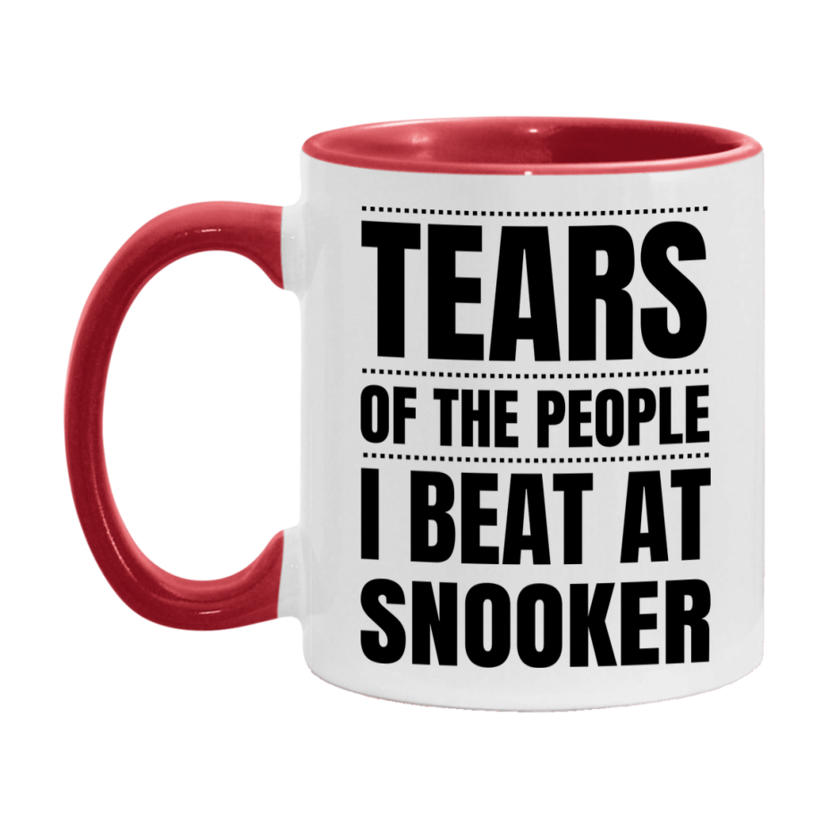 Funny Snooker Mug - "Tears Of The People I Beat At Snooker" - 11Oz Or 15Oz Ceramic Coffee Cup