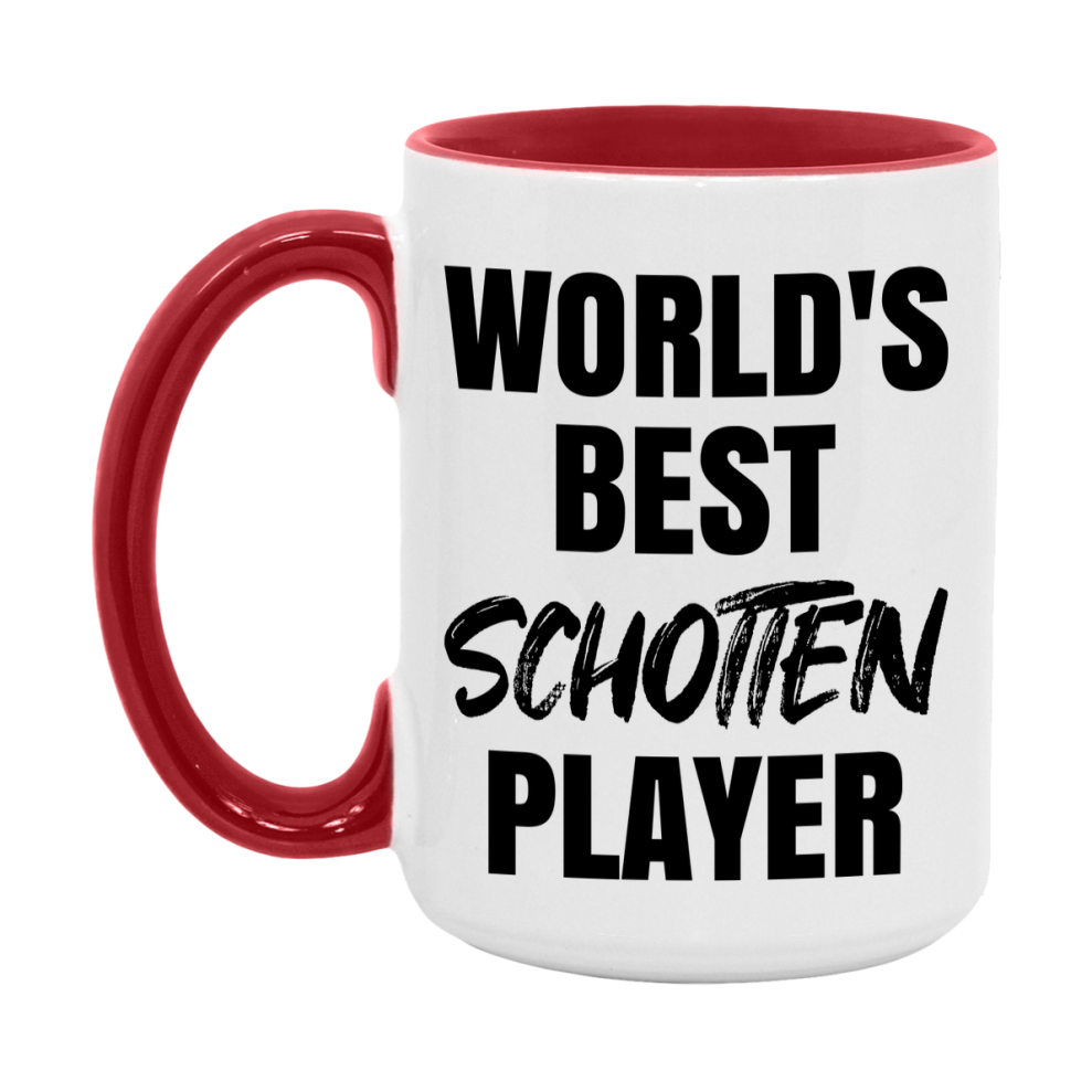 World's Best Schotten Player Mug, Funny Card Game Player Gift, 11Oz Or 15Oz White Ceramic Mug