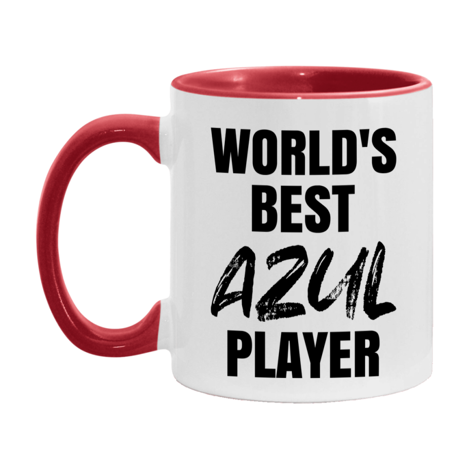 World's Best Azul Player Mug, Funny Game Board Gift, 11Oz Or 15Oz White Ceramic Mug
