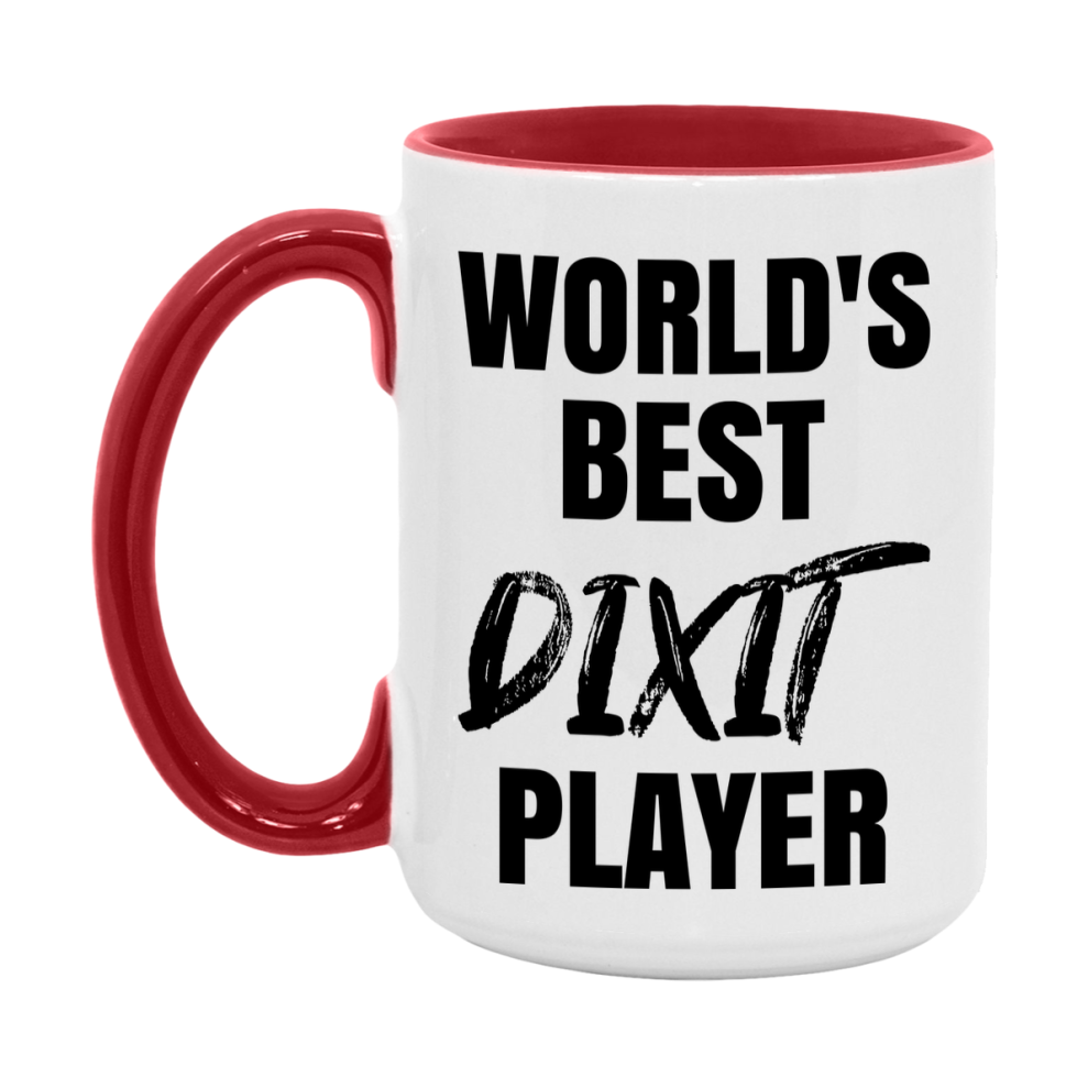 World's Best Dixit Player Mug, Funny Game Board Gift, 11Oz Or 15Oz White Ceramic Mug