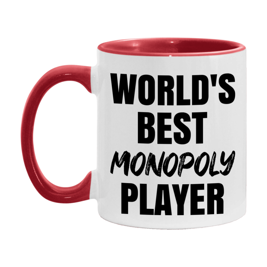 World's Best Monopoly Player Mug, Funny Game Board Gift, 11Oz Or 15Oz White Ceramic Mug