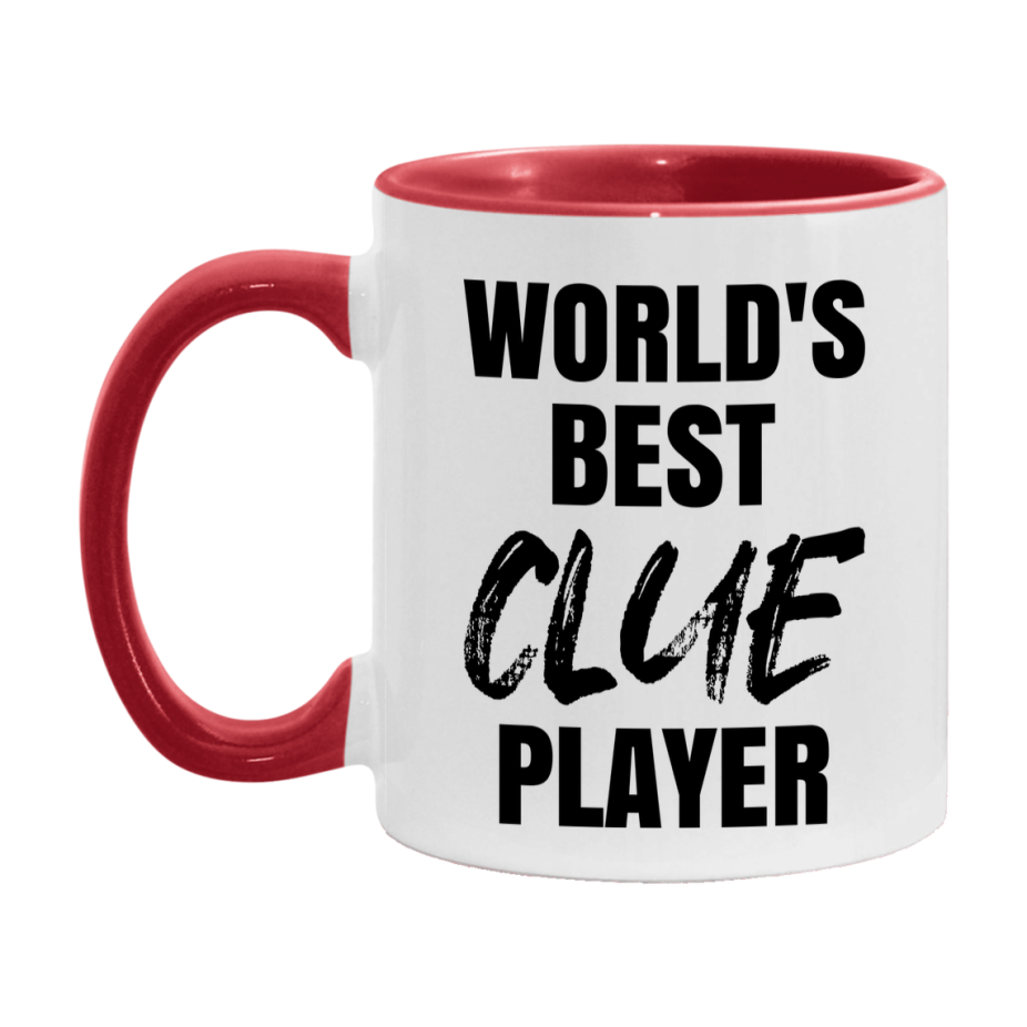 World's Best Clue Player Mug, Funny Game Board Gift, 11Oz Or 15Oz White Ceramic Mug