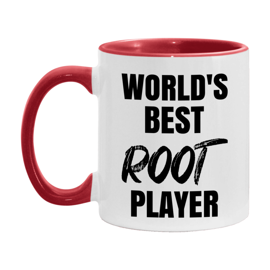 World's Best Root Player Mug, Funny Game Board Gift, 11Oz Or 15Oz White Ceramic Mug