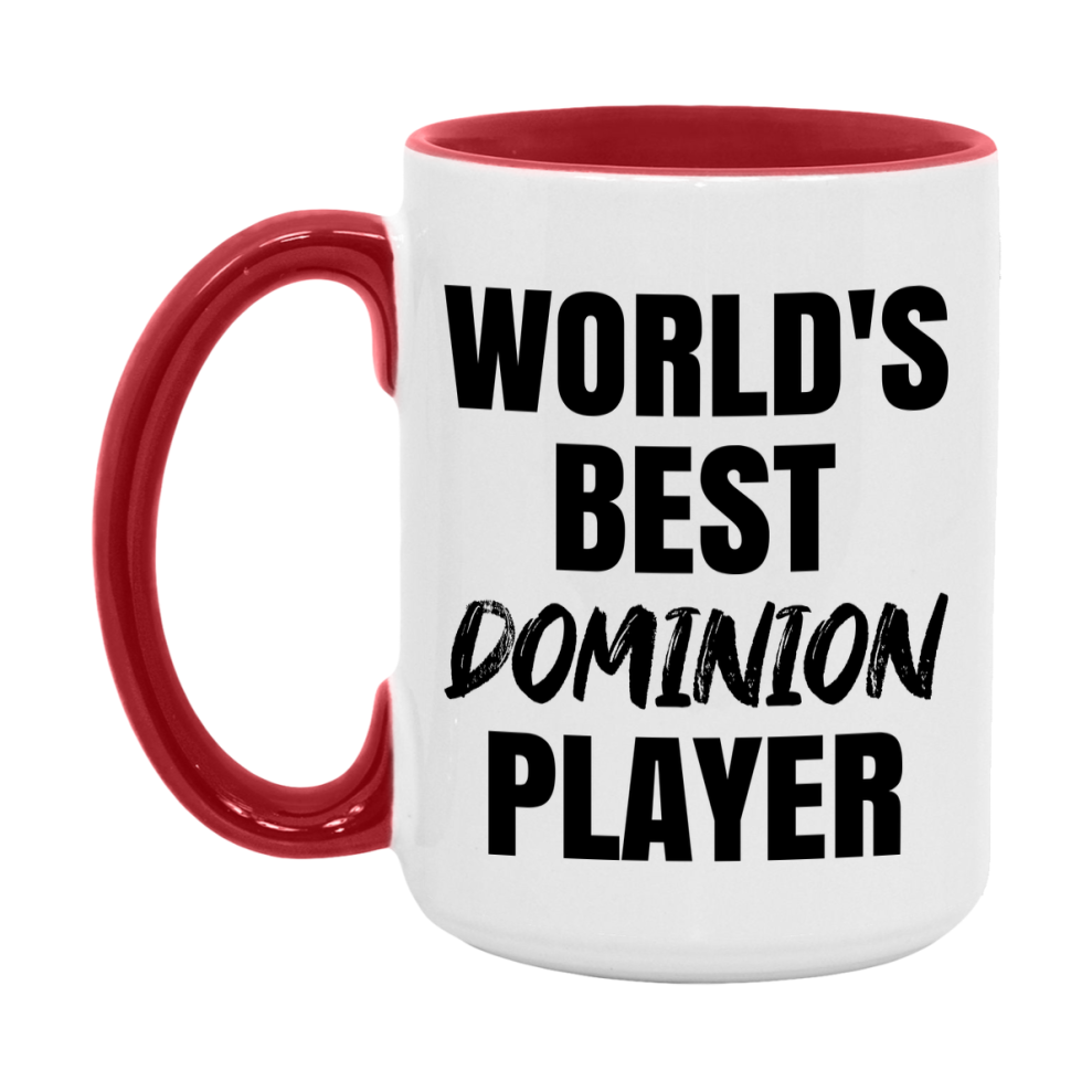 World's Best Dominion Player Mug, Funny Game Board Gift, 11Oz Or 15Oz White Ceramic Mug