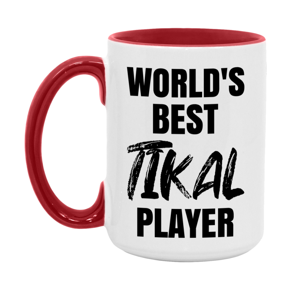 World's Best Tikal Player Mug, Funny Game Board Gift, 11Oz Or 15Oz White Ceramic Mug