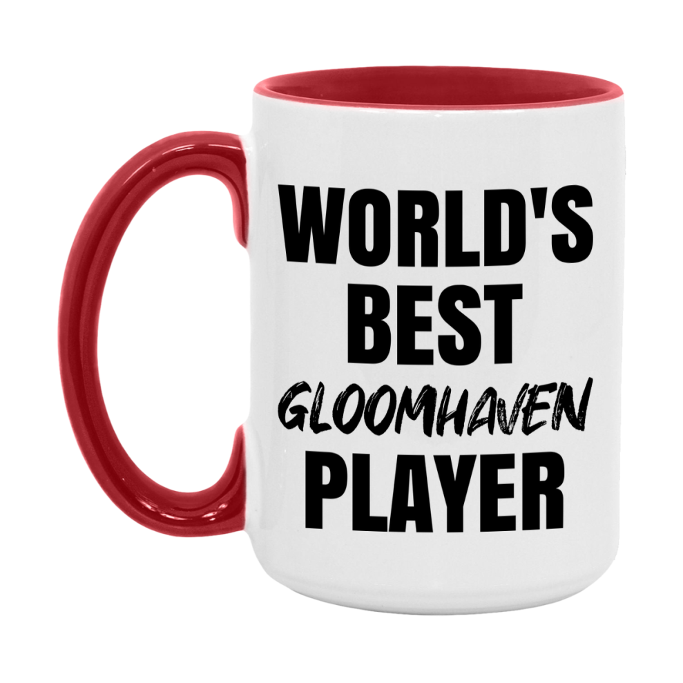 World's Best Gloomhaven Player Mug, Funny Game Board Gift, 11Oz Or 15Oz White Ceramic Mug