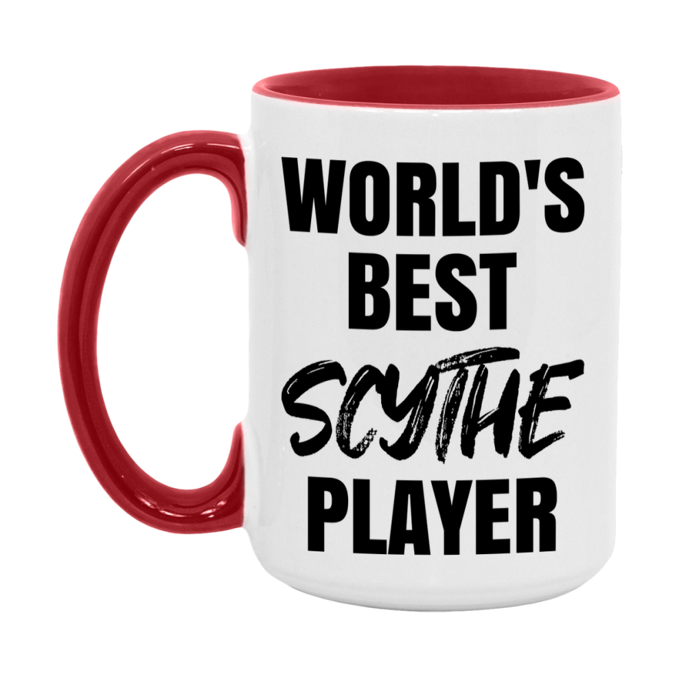 World's Best Scythe Player Mug, Funny Game Board Gift, 11Oz Or 15Oz White Ceramic Mug