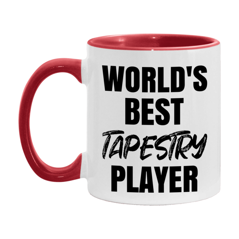 World's Best Tapestry Player Mug, Funny Game Board Gift, 11Oz Or 15Oz White Ceramic Mug