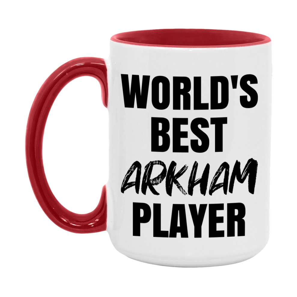 World's Best Arkham Player Mug, Funny Game Board Gift, 11Oz Or 15Oz White Ceramic Mug