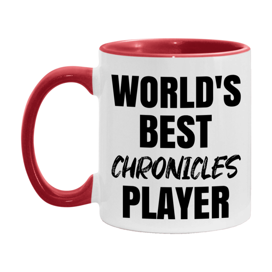 World's Best Chronicles Player Mug, Funny Game Board Gift, 11Oz Or 15Oz White Ceramic Mug