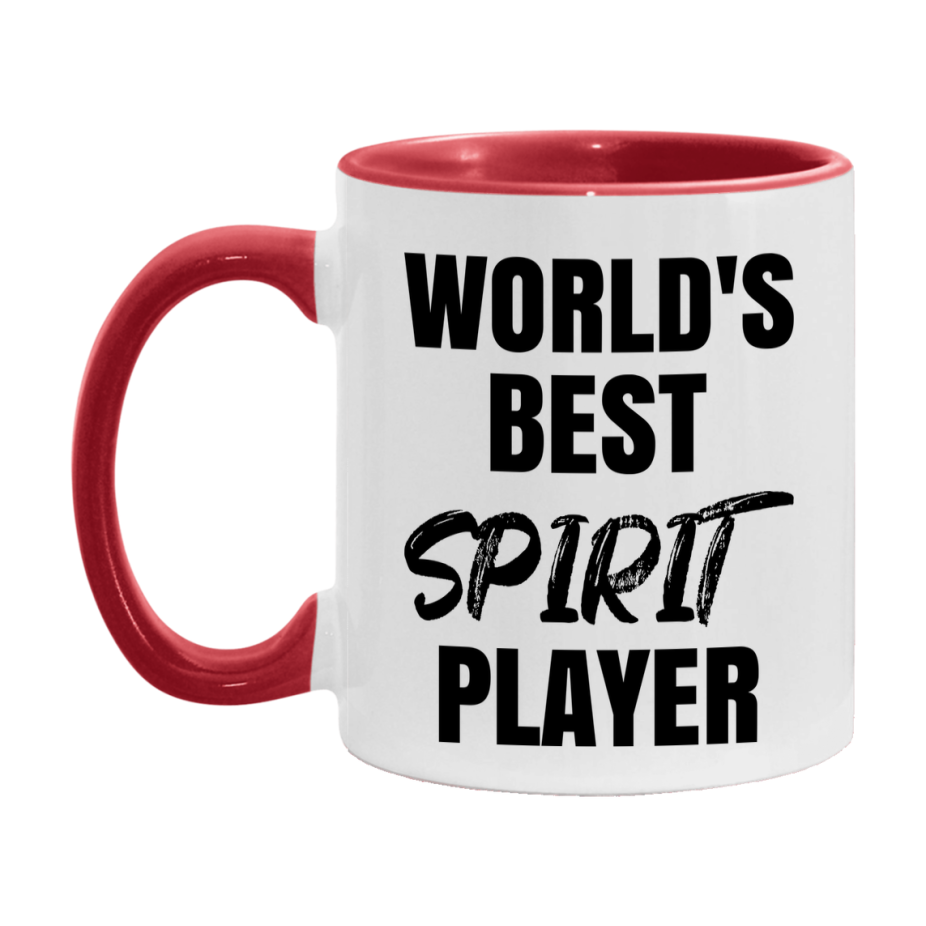 World's Best Spirit Player Mug, Funny Game Board Gift, 11Oz Or 15Oz White Ceramic Mug