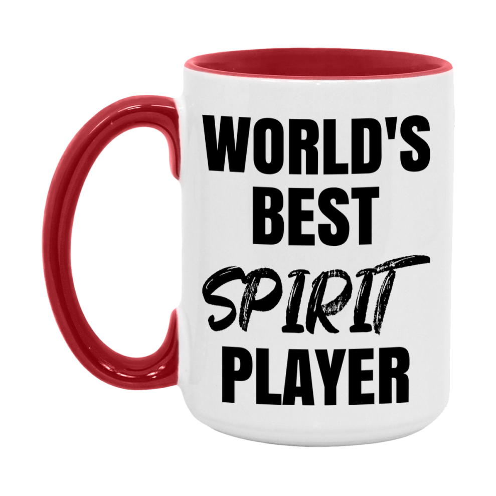 World's Best Spirit Player Mug, Funny Game Board Gift, 11Oz Or 15Oz White Ceramic Mug