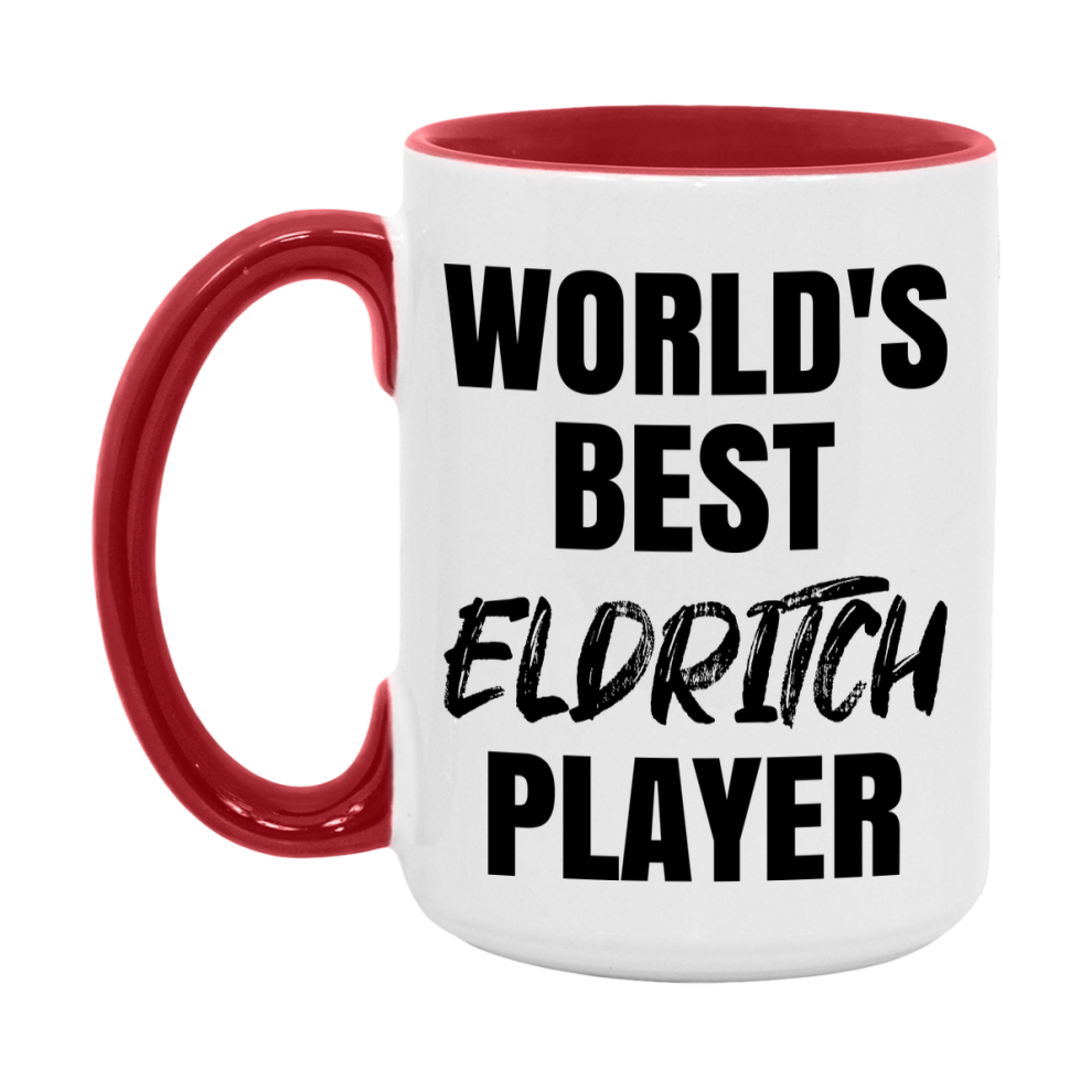 World's Best Eldritch Player Mug, Funny Game Board Gift, 11Oz Or 15Oz White Ceramic Mug