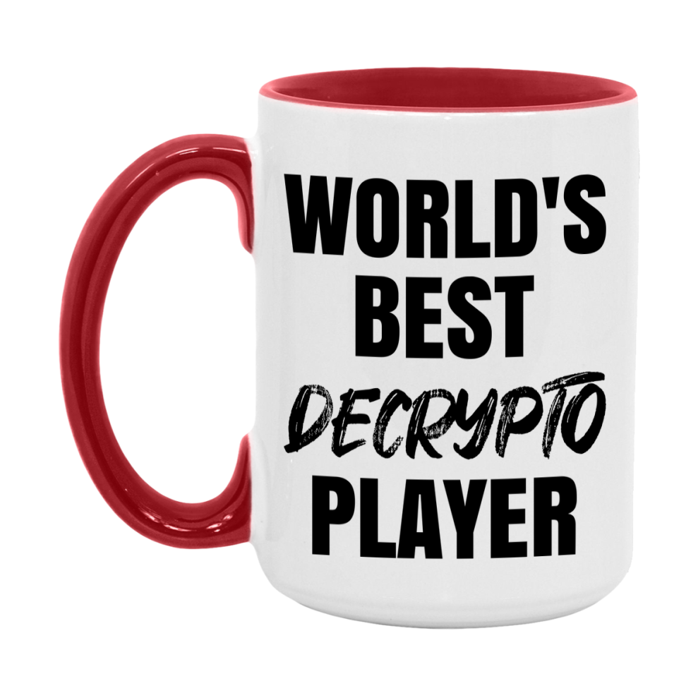 World's Best Decrypto Player Mug, Funny Game Board Gift, 11Oz Or 15Oz White Ceramic Mug