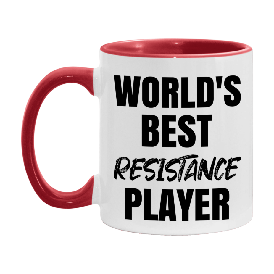 World's Best Resistance Player Mug, Funny Game Board Gift, 11Oz Or 15Oz White Ceramic Mug