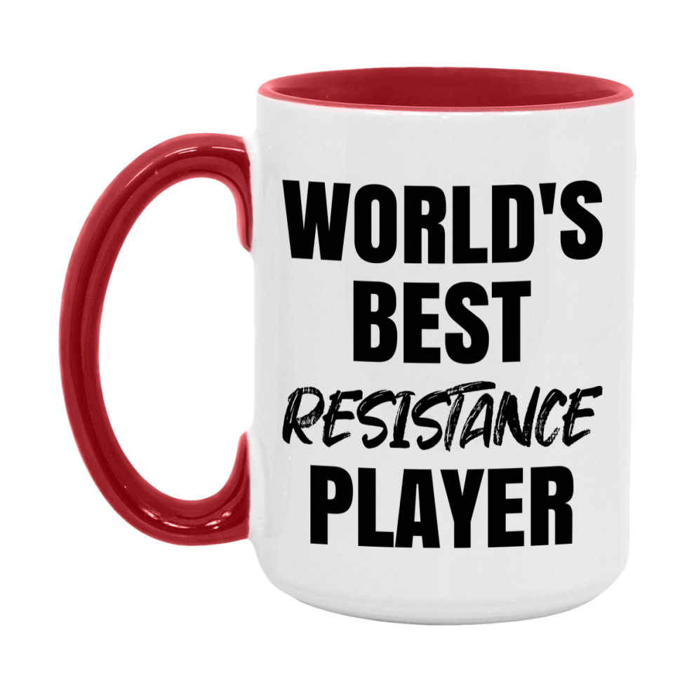 World's Best Resistance Player Mug, Funny Game Board Gift, 11Oz Or 15Oz White Ceramic Mug