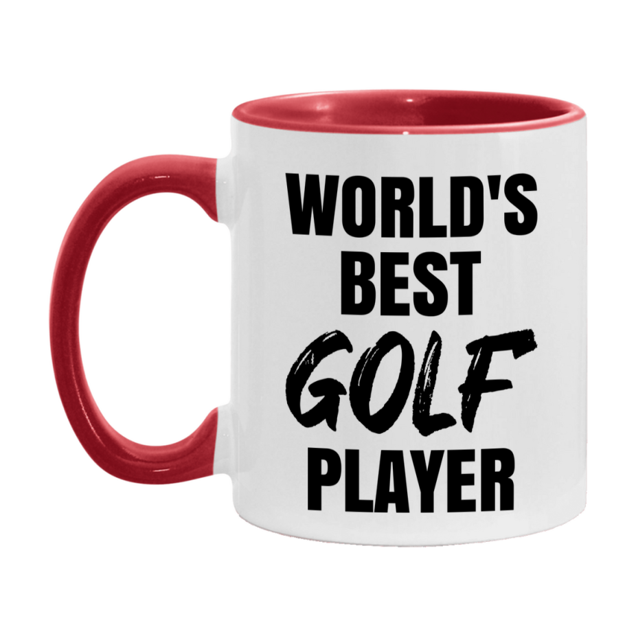 World's Best Golf Player Mug, Double-Sided 11Oz Or 15Oz Coffee Cup