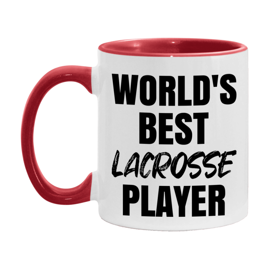 World's Best Lacrosse Player Mug, Double-Sided 11Oz Or 15Oz Coffee Cup