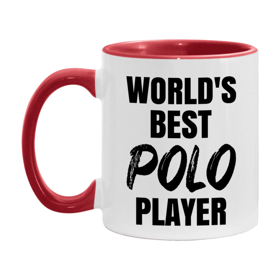 World's Best Polo Player Mug, Double-Sided 11Oz Or 15Oz Coffee Cup