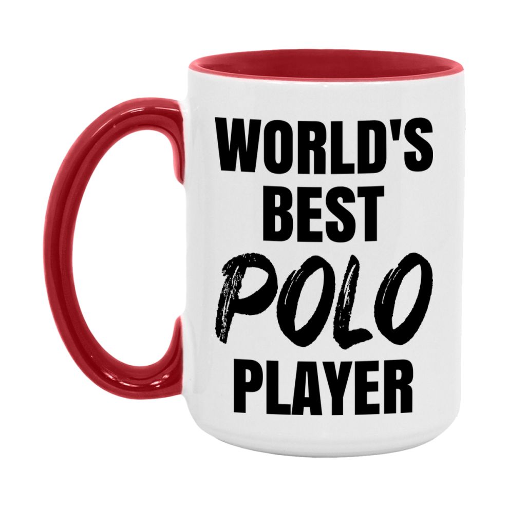 World's Best Polo Player Mug, Double-Sided 11Oz Or 15Oz Coffee Cup