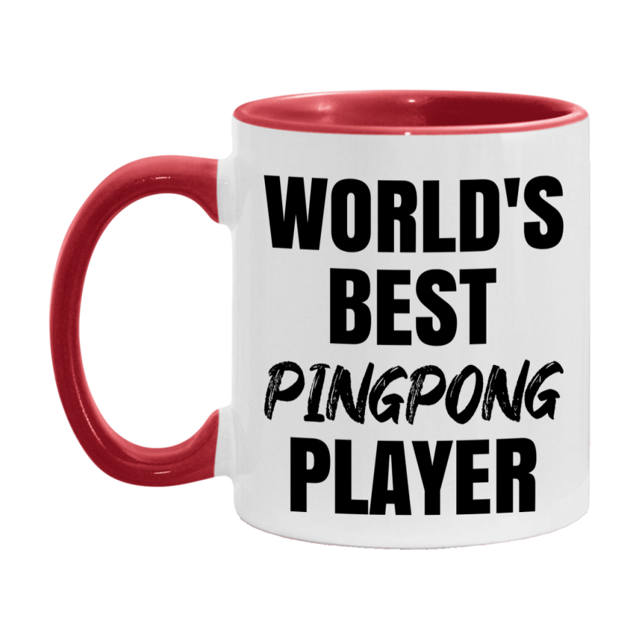 World's Best Pingpong Player Mug, Double-Sided 11Oz Or 15Oz Coffee Cup