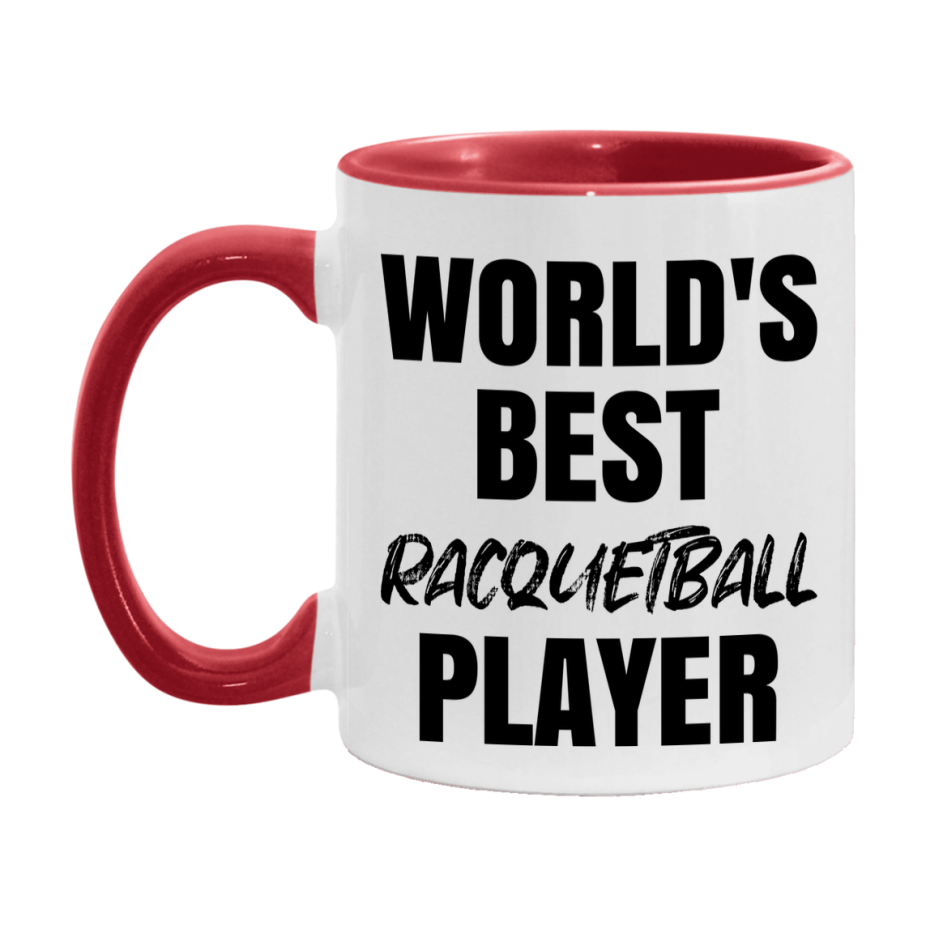 World's Best Racquetball Player Mug, Double-Sided 11Oz Or 15Oz Coffee Cup