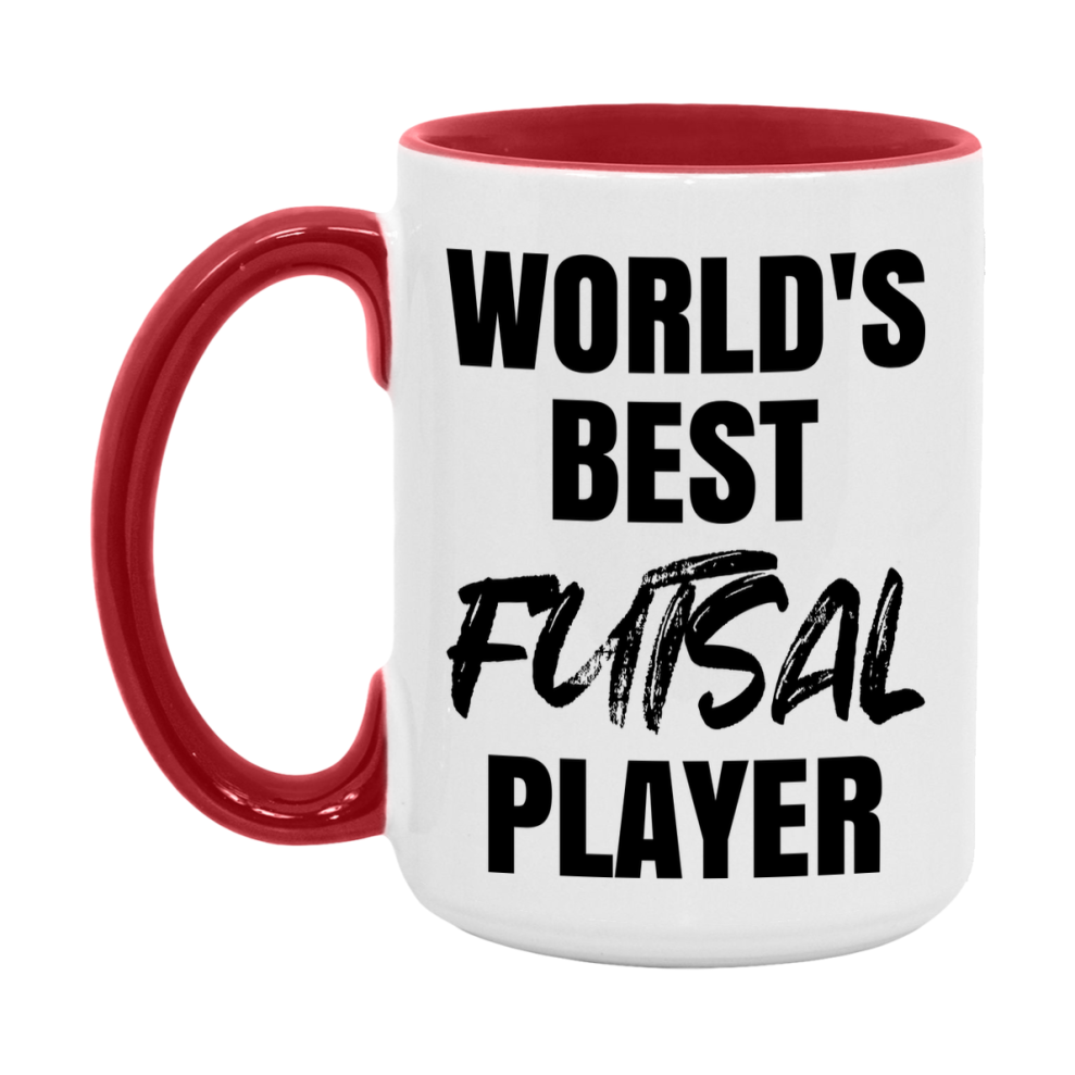 World's Best Futsal Player Mug, Double-Sided 11Oz Or 15Oz Coffee Cup