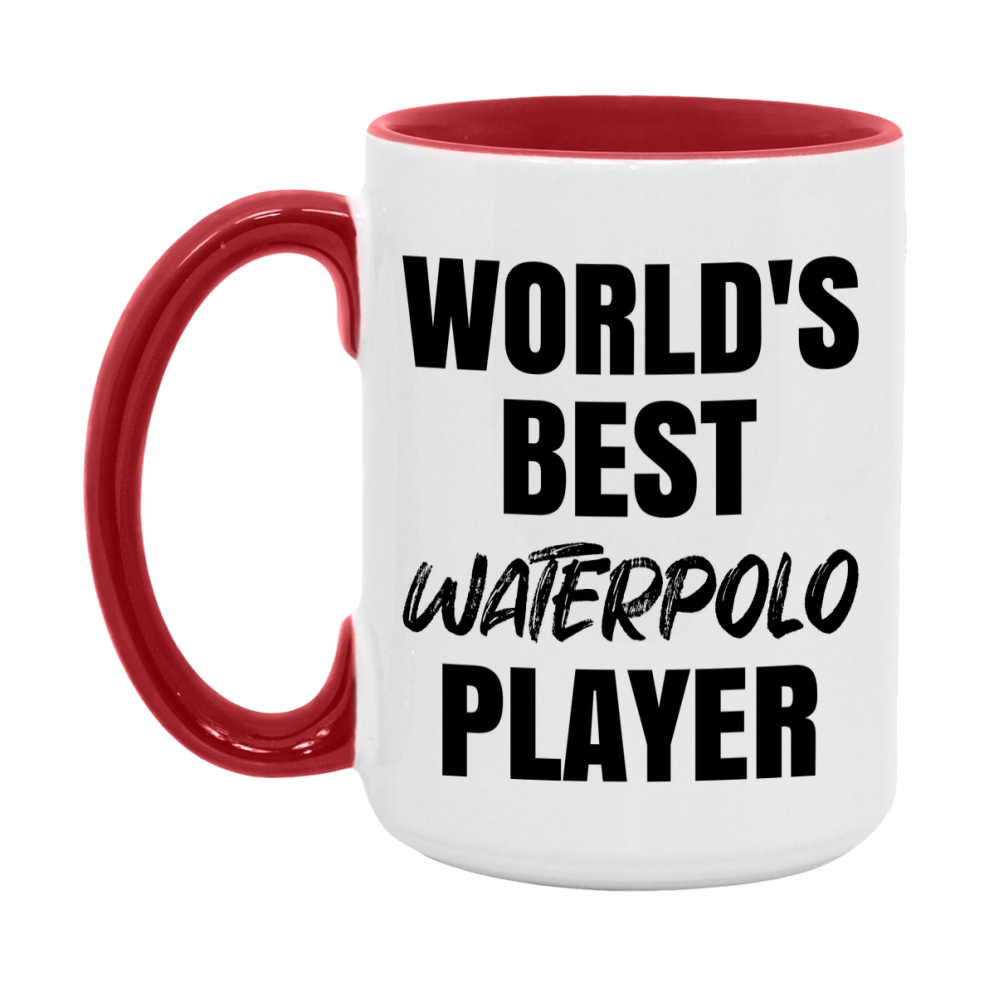 World's Best Waterpolo Player Mug, Double-Sided 11Oz Or 15Oz Coffee Cup