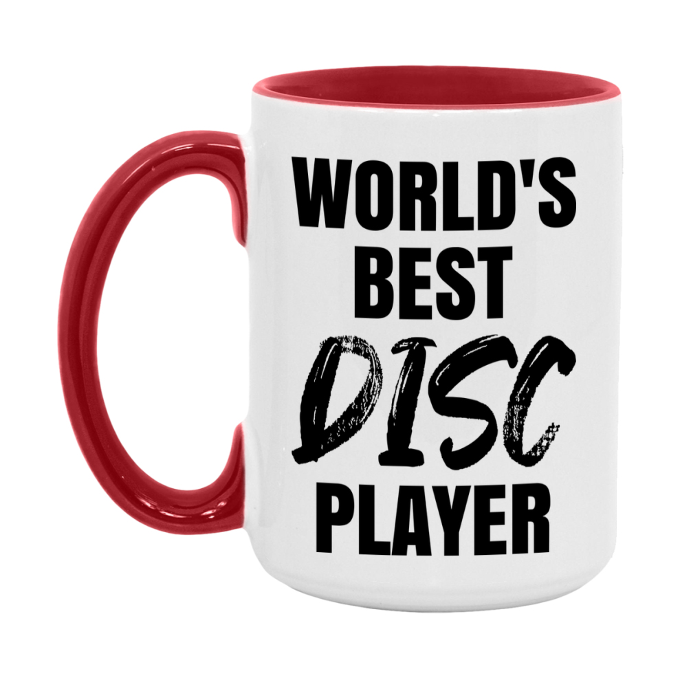World's Best Disc Player Mug, Double-Sided 11Oz Or 15Oz Coffee Cup