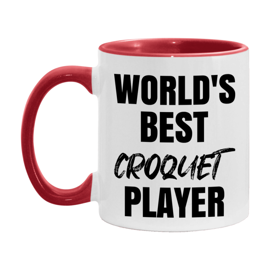 World's Best Croquet Player Mug, Double-Sided 11Oz Or 15Oz Coffee Cup