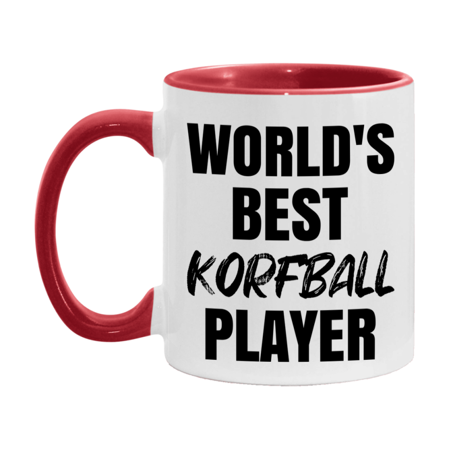 World's Best Korfball Player Mug, Double-Sided 11Oz Or 15Oz Coffee Cup