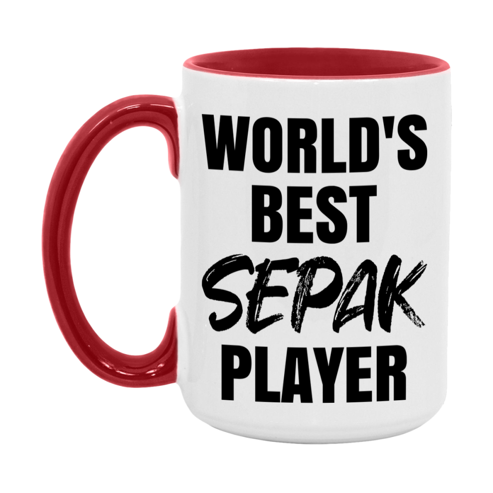 World's Best Sepak Player Mug, Double-Sided 11Oz Or 15Oz Coffee Cup