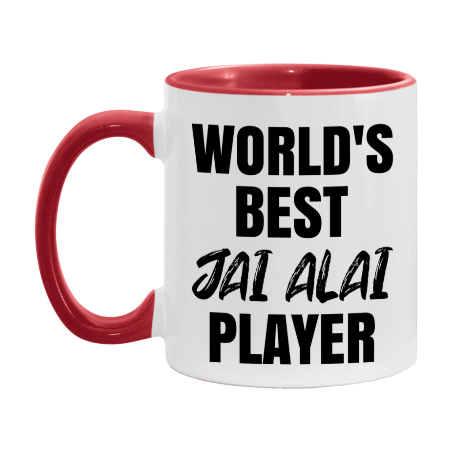 World's Best Jai Alai Player Mug, Double-Sided 11Oz Or 15Oz Coffee Cup