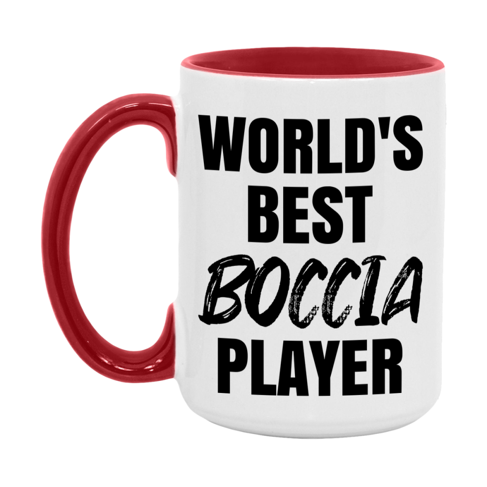 World's Best Boccia Player Mug, Double-Sided 11Oz Or 15Oz Coffee Cup