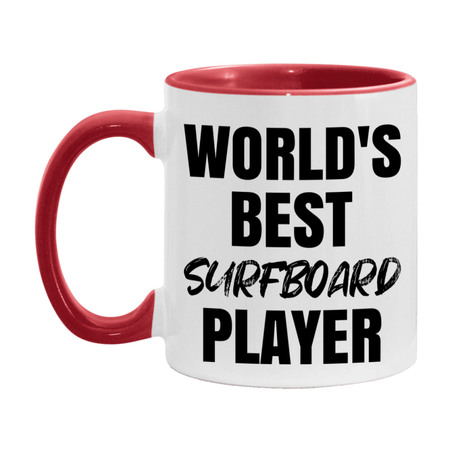World's Best Surfboard Player Mug, Double-Sided 11Oz Or 15Oz Coffee Cup