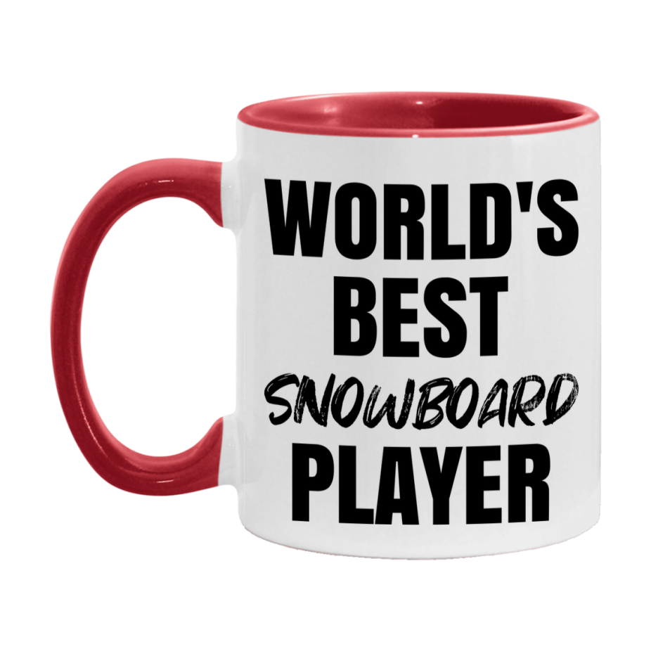 World's Best Snowboard Player Mug, Double-Sided 11Oz Or 15Oz Coffee Cup