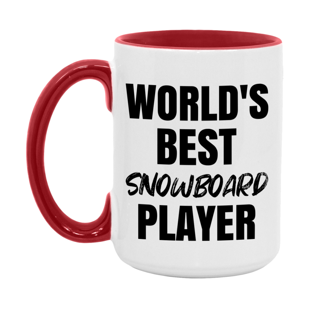 World's Best Snowboard Player Mug, Double-Sided 11Oz Or 15Oz Coffee Cup