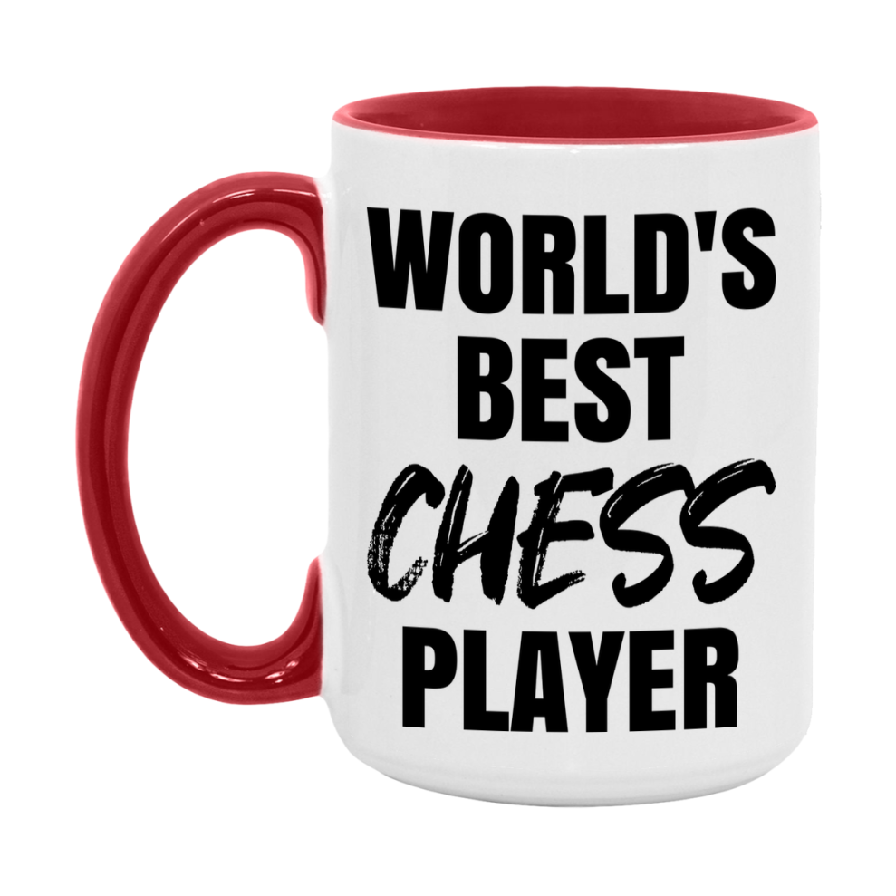 World's Best Chess Player Mug, Double-Sided 11Oz Or 15Oz Coffee Cup