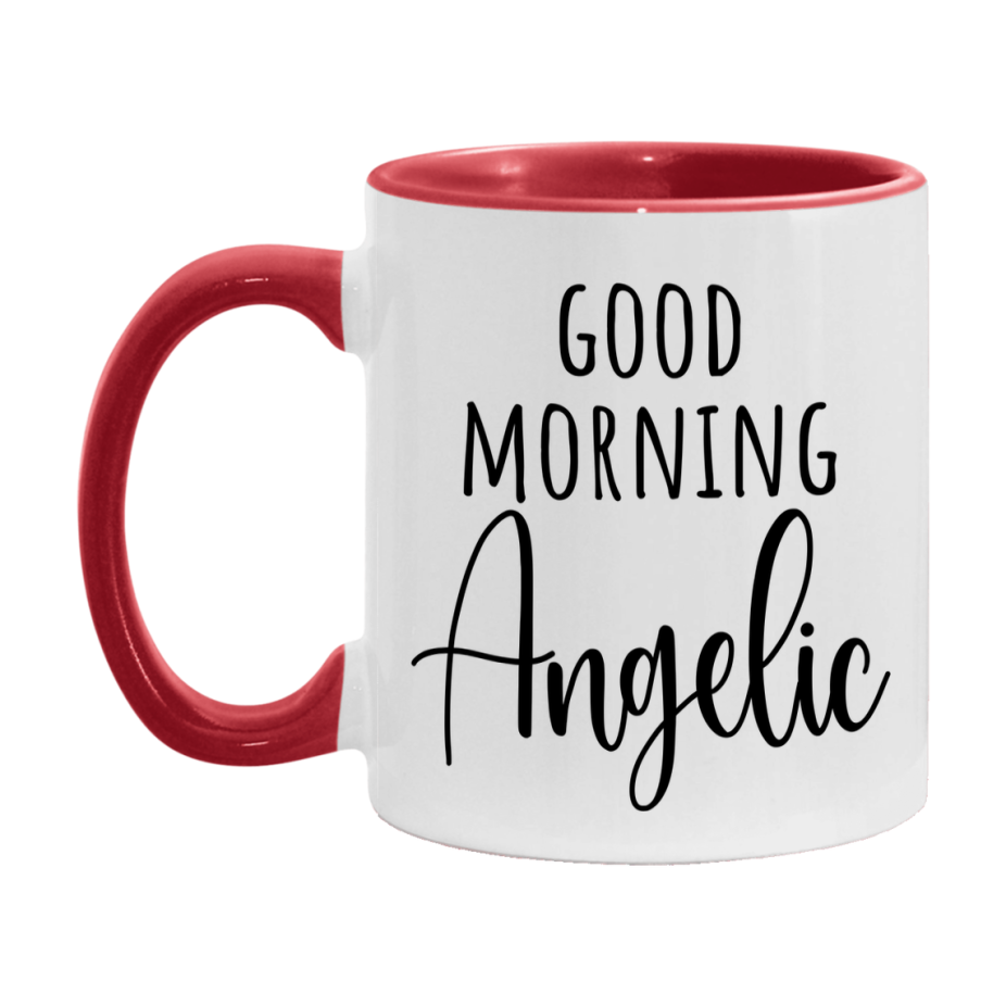 Good Morning Angelic Mug, Valentine's Day Mug For Angelic Lover, 11Oz Or 15Oz Ceramic Coffee Cup