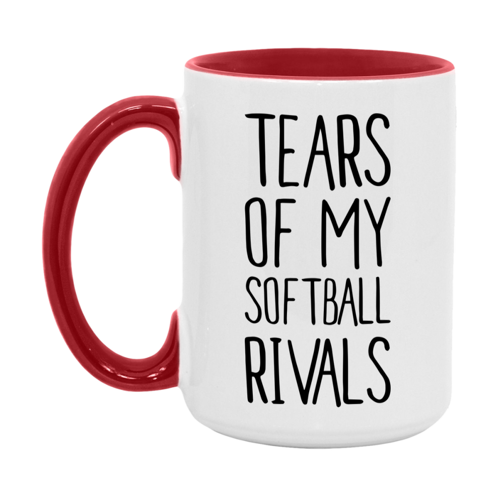 Funny Softball Mug, Tears Of My Softball Rivals, 11Oz Or 15Oz Coffee Cup
