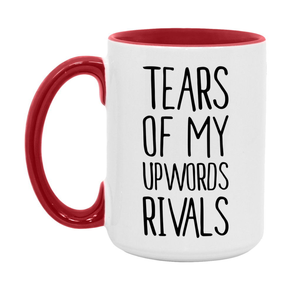 Funny Upwords Mug, Tears Of My Upwords Rivals, 11Oz Or 15Oz Ceramic Coffee Cup