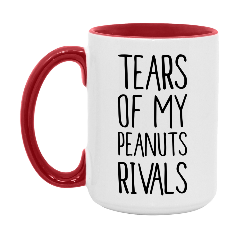 Funny Peanuts Mug, Tears Of My Peanuts Rivals, 11Oz Or 15Oz Ceramic Coffee Cup